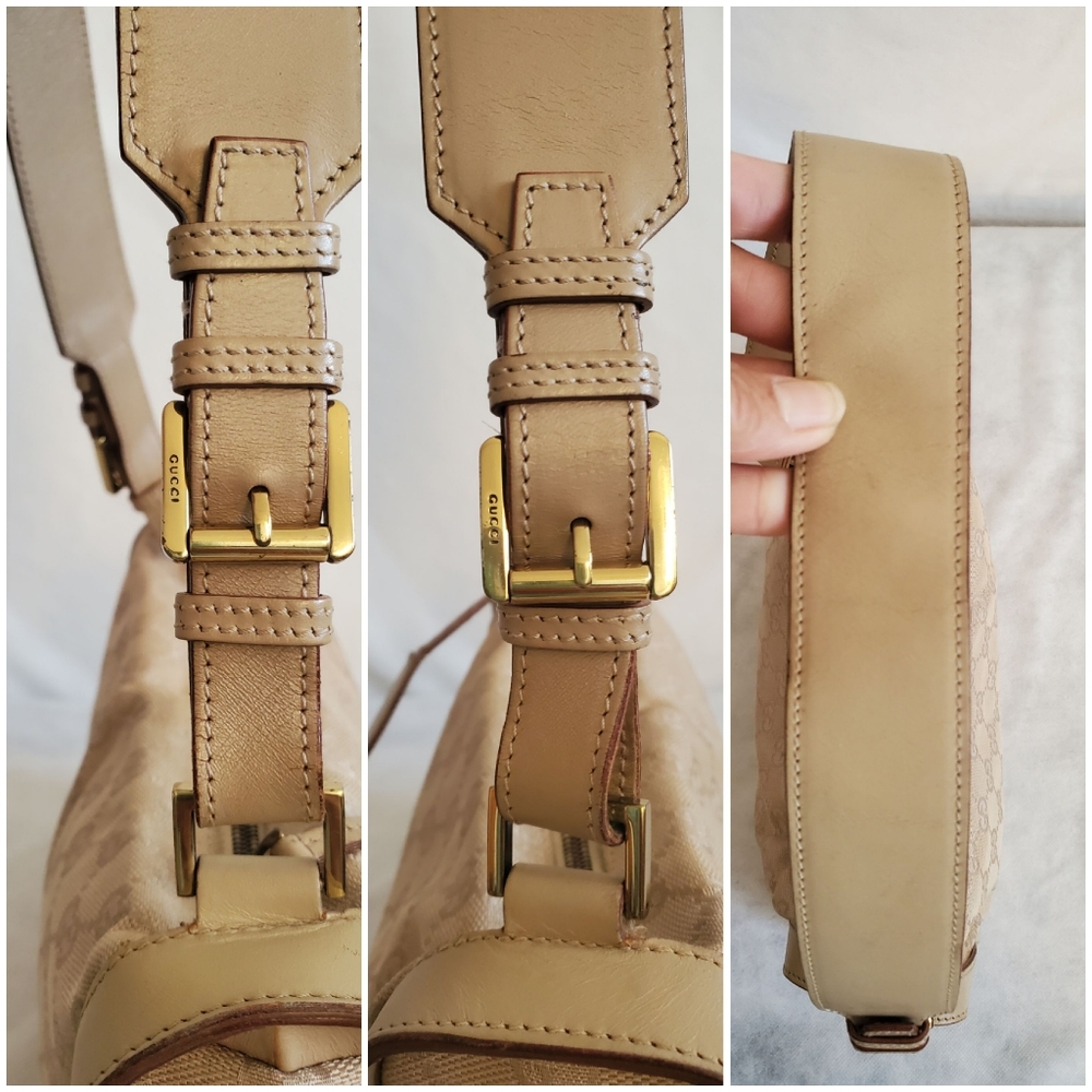 GUCCI Beige Monogram Shoulder Bag - Picture 11 of 14